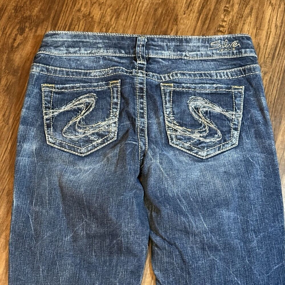 Silver Jeans Co Women’s Capri Jeans Size 30 Dark Wash Aiko